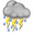 Muy nuboso con probabilidad de tormentas