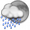 Parcialmente nuboso con probabilidad de lluvia