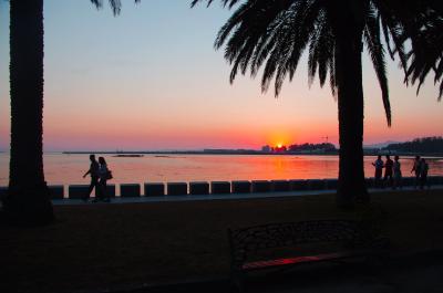 Atardecer desde el paseo marítimo de Combados