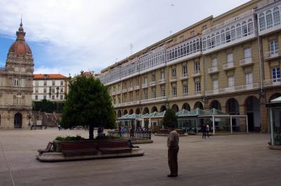 Lateral de la Plaza de Maria Pita