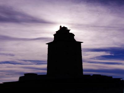 Faro en la Torre de Hércules