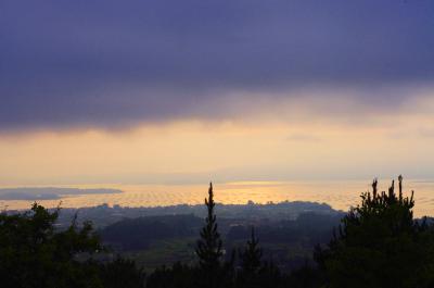 Panorámica de la ria de Arousa desde el Mirador de San Cibrán