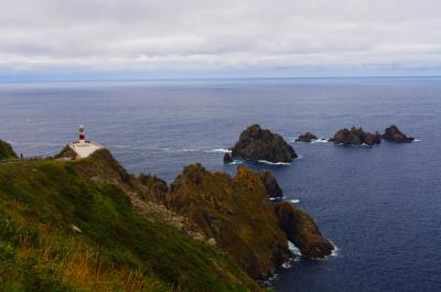 Faro de Cabo  Ortegal y peñas de Os tres imans