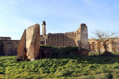 Palomar en el interior de la cartuja casi arruinado