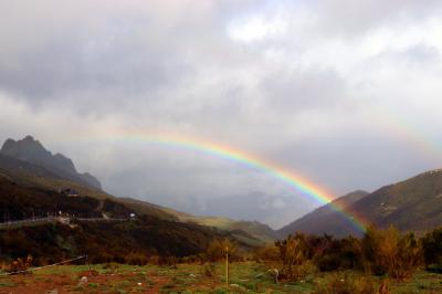 Doble arco Iris en el puerto San Glorio