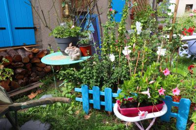 Encantadora terraza particular en Saint-Lizier