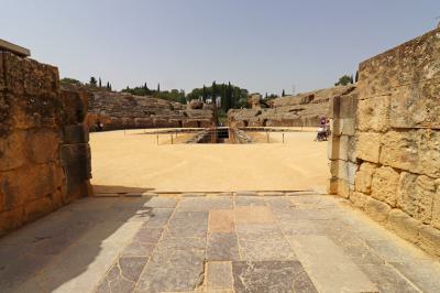 Acceso a la arena del anfiteatro romano