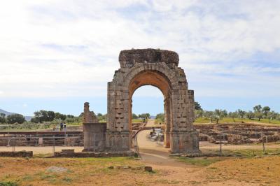Arco romano y el Cardo (vía principal de la ciudad)