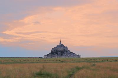 Atardecer en los meandros del Monte Saint MIchel