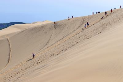 El tamaño de la duna impresiona