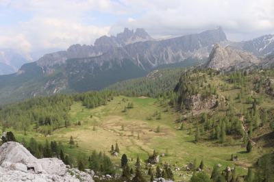 Praderas bajo Cinque Torri