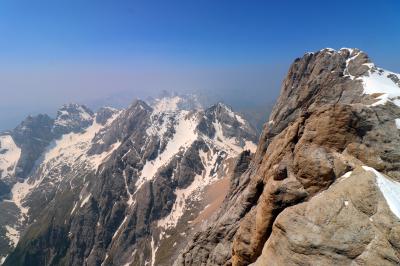 Panorámica desde Marmolada y Punta Penia
