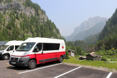Parking de la estación de Malga Ciapela