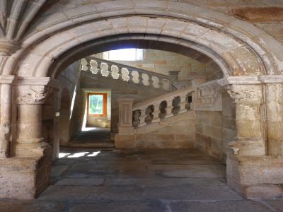 Escalera en el Monasterio de Santo Estevo de Ribas de Sil 