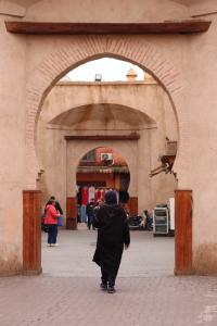 Acceso a la medina en Marraketch